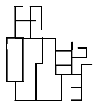 A map of the storage space maze